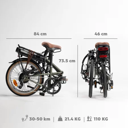 Електрически сгъваем велосипед BTWIN E Fold 500